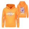 Kids' Long Sleeve Loose Pullover Letter Print Drawstring Hooded Sweatshirt
