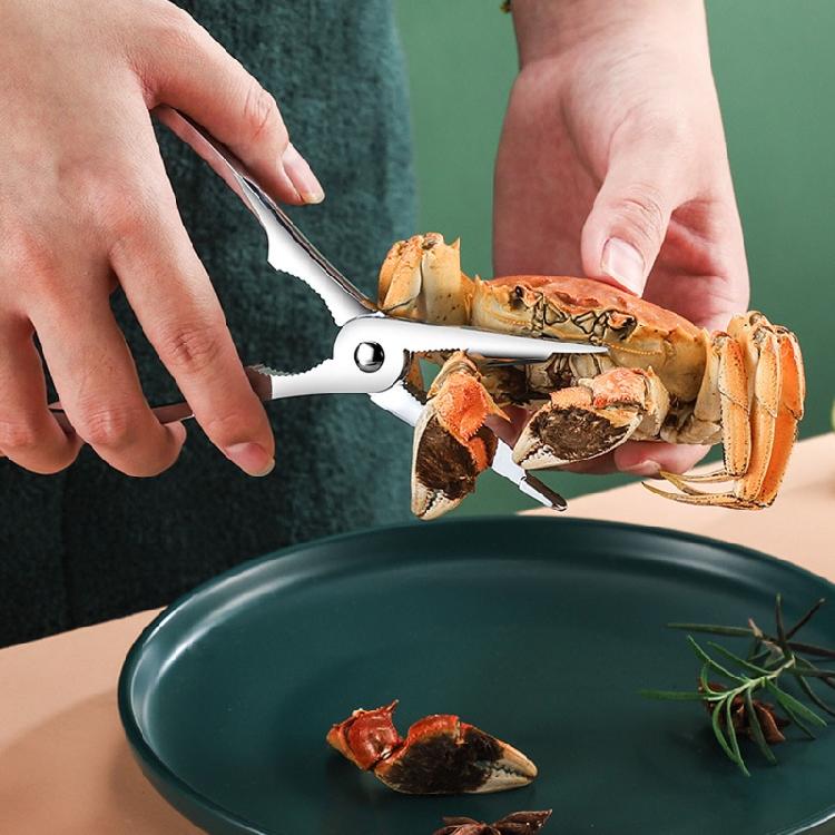 Meeresfrüchte-Werkzeugset Krabben-Garnelen-Zangen Löffel-Set Hummer-Krabben-Knacker Zubehör