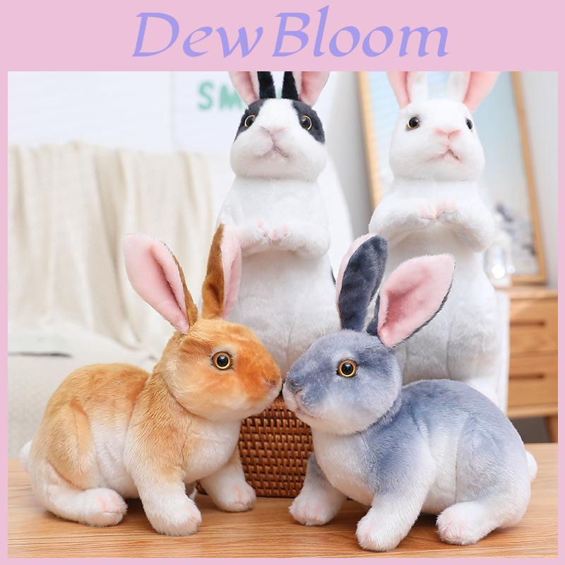 Adorable Realistic Plush Rabbit Doll For Easter Celebration Soft Cuddly Bunny Toy