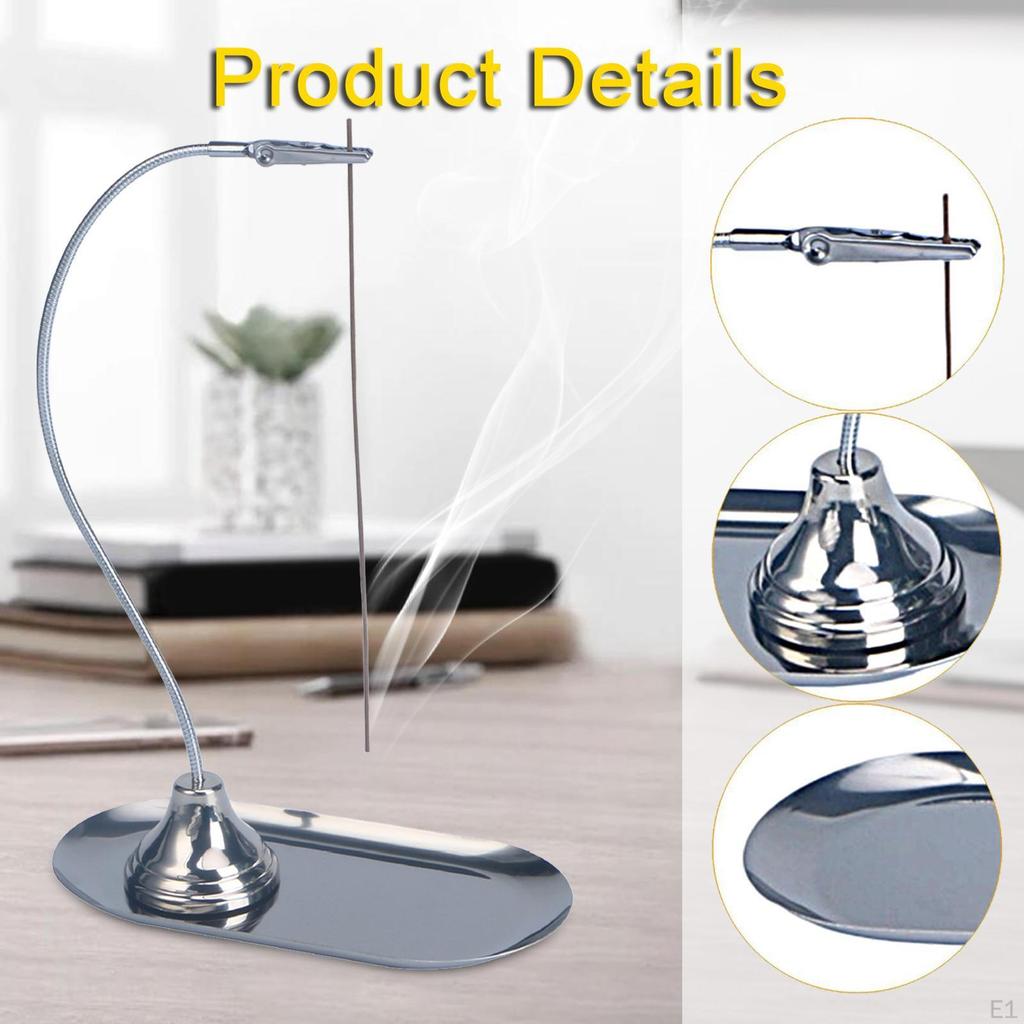Incense Holder Bendable Elegant Flexible Height Adjustable Home Decor Burner for Tea House