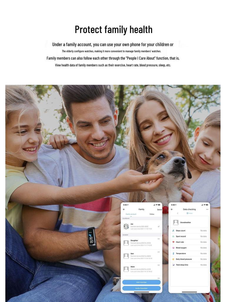 UK AMOLED HD Smart Blutsauerstoffmonitor & Gesundheits-Tracking Bluetooth Uhr