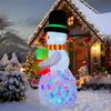 Inflatable Toy Cane Gift Snowman Christmas Inflatable Model Luminous Inflatable Model Christmas Atmosphere Decoration Model