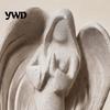 Healing Atmosphere Decor Praying Angel Statue, Abstract Guardian Figurine, Religious Prayer Minimalist Art Ornament Sculpture for Home Mantel