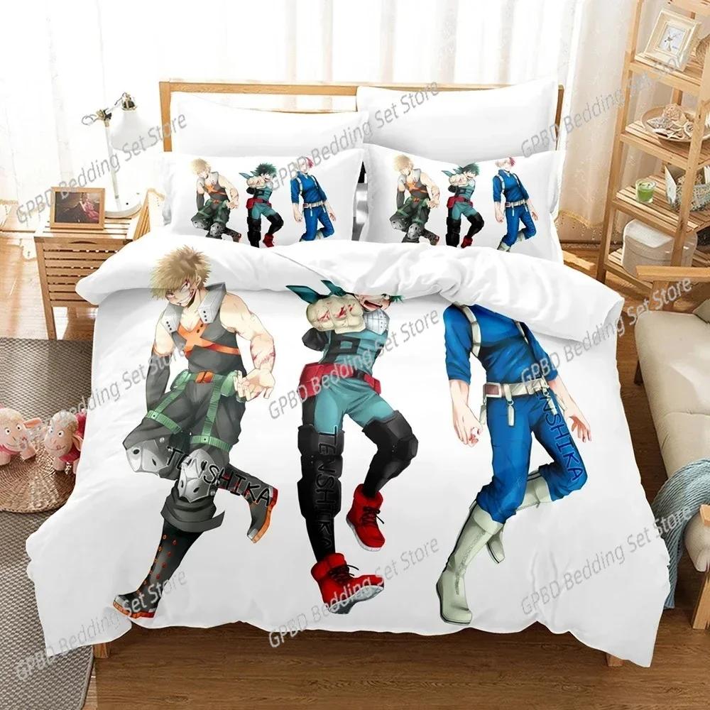 My Hero Academia 3D NEW Duvet Cover Pillowcase Bedding Set Adult Boy Girl Bedroom Decoration Children Single Double Large
