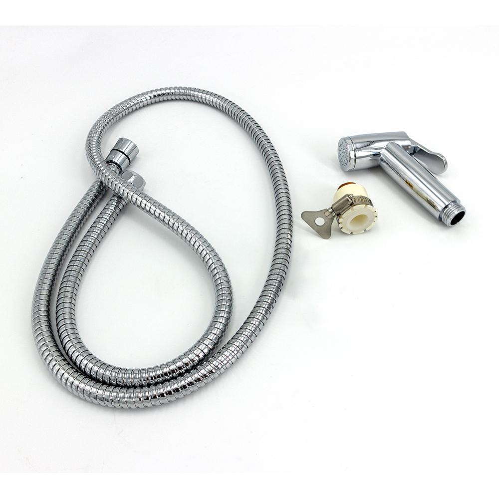 Chrome ABS Handheld Bidet Shower Head Modern Design Health Faucet Shattaf for Travel Muslims