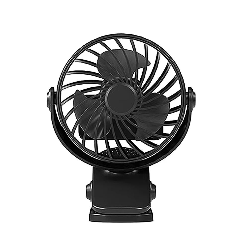 Rechargeable Clip Fan With 720° Rotation, Hanging Design, Night Light, Portable Desk Fan For Office Bedroom Dorm Outdoor