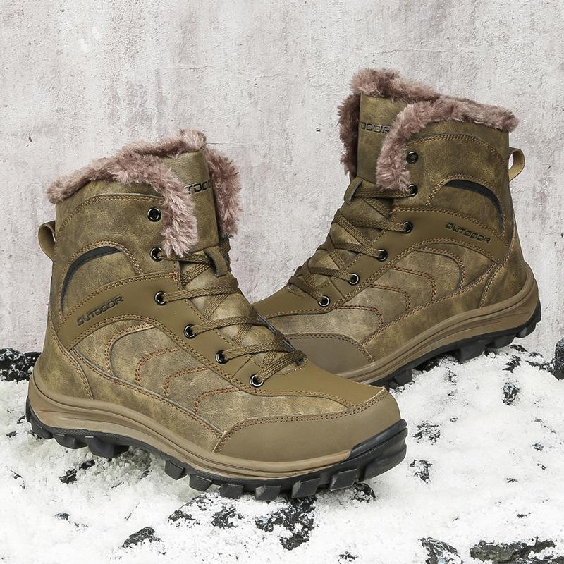 Snow boots autumn and winter new leisure sports men's outdoor cotton shoes fashion outdoor hiking shoes cotton shoes men's shoes