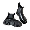 Snow Boots Women's New Autumn and Winter Platform Mona Chelsea Boots Women's Martin Boots Flat-bottomed Medium Tube Cigarette Boots Women