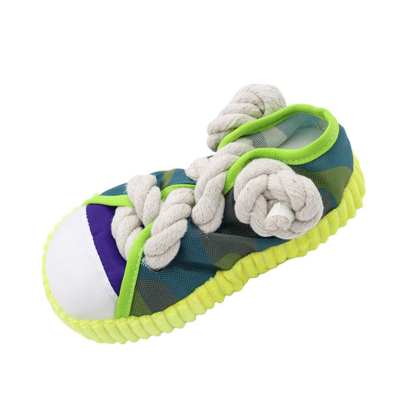 Langlebiges Kaubeständiges Haustier-Interaktivspielzeug - Quietschschuh-Design, Langeweile-Abbau & Bewegung für Hunde Katzen