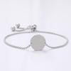 Stainless Steel Round Pearl Chain Bracelet - European & American Style, Festival Gift