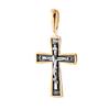 Silver Cross with Gilding Oniks