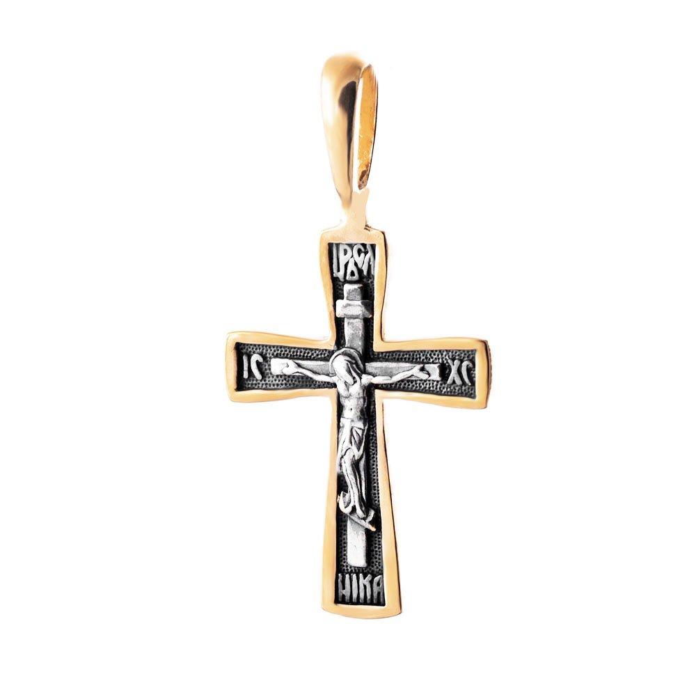 Silver Cross with Gilding Oniks