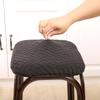 Jacquard Bar Chair Cover Stretch Short Back Bar Stool Covers Dining Room Anti-Dirty Seat Slipcovers For Hotel Wedding Home
