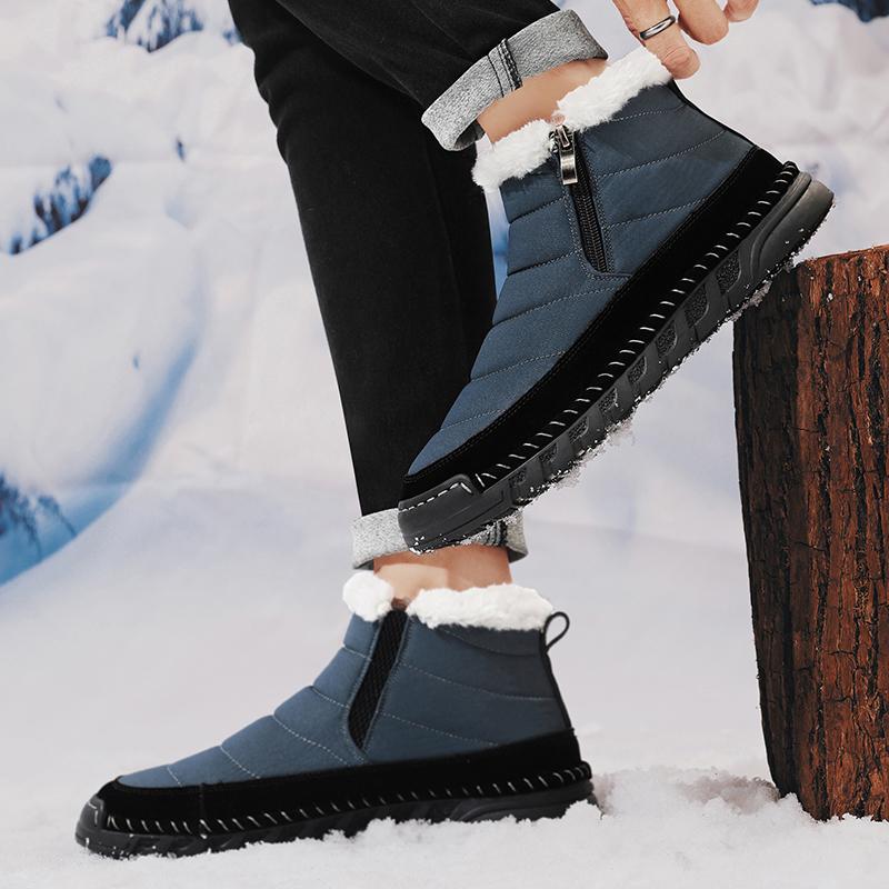 Super Warm Winter Cotton Shoes Casual Ankle Boots For Men Snow Boots
