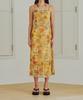 13MONTH Sheer Flower Long Dress (Yellow)