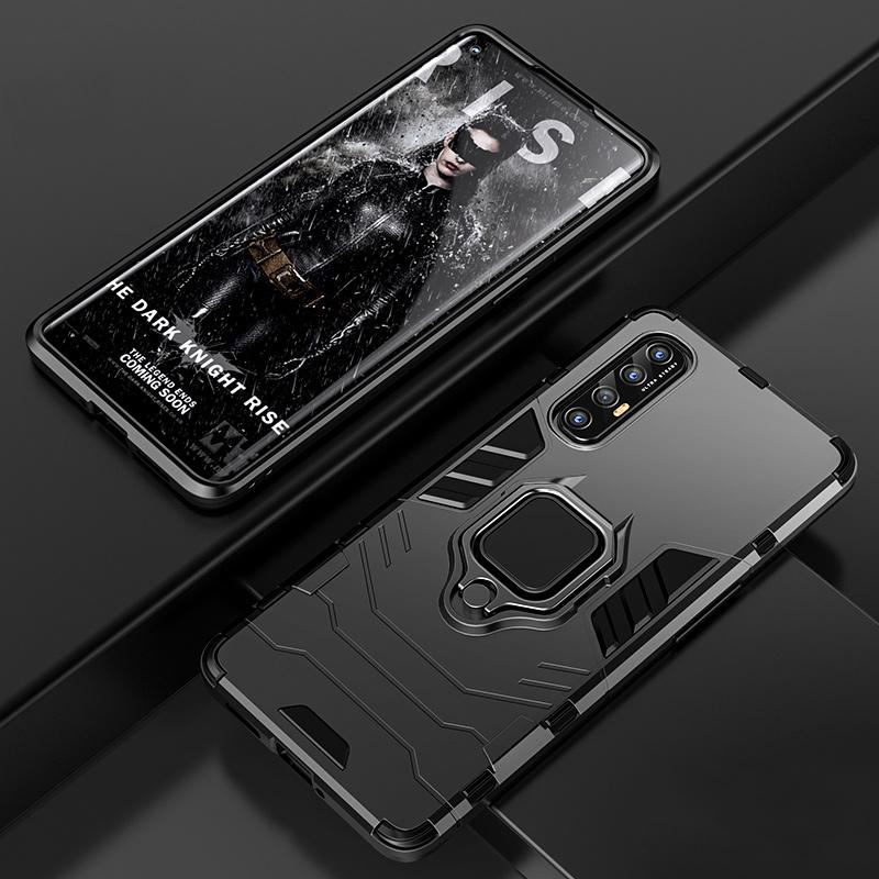 Shockproof Armor Case For OPPO Find X2 Neo Case Find X3 Finger Ring Magnetism Holder A74 For A94 X2 Pro Reno 4 3 5G A16S 6 Lite