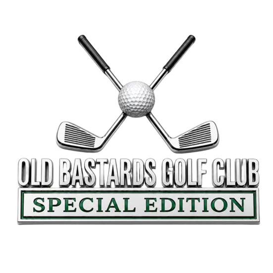 Golf Club Car Emblem Badge, Metal Golf Logo Sticker for Vehicle, Chrome Finish Auto Decal for SUV Truck, Gift for Golf Lovers