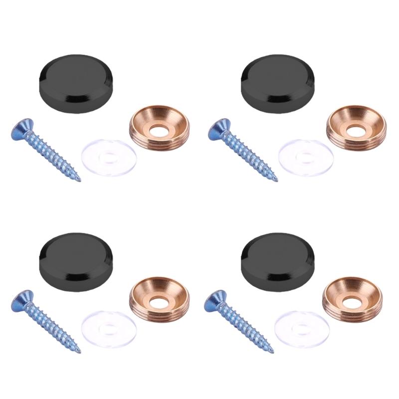 4 Stück Spiegelschrauben Dekorative Kappen Abdeckung Glasbefestigung Werbenägel Kappen Befestigungselemente für Teetisch, Glasmöbel