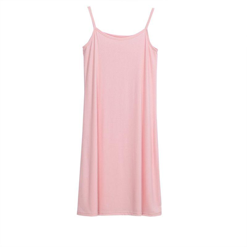 Women's Long Tanks Camisole Dress Tunic Slip Length Stretch Spaghetti Tank Top In Premium Quality Fabric