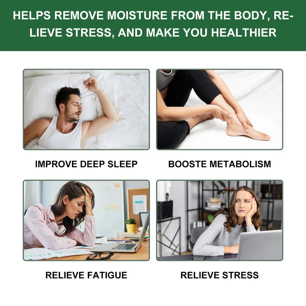 Ximonth Bamboo Charcoal Deep Cleansing Foot Patches For Stress Relief And Improved Sleep