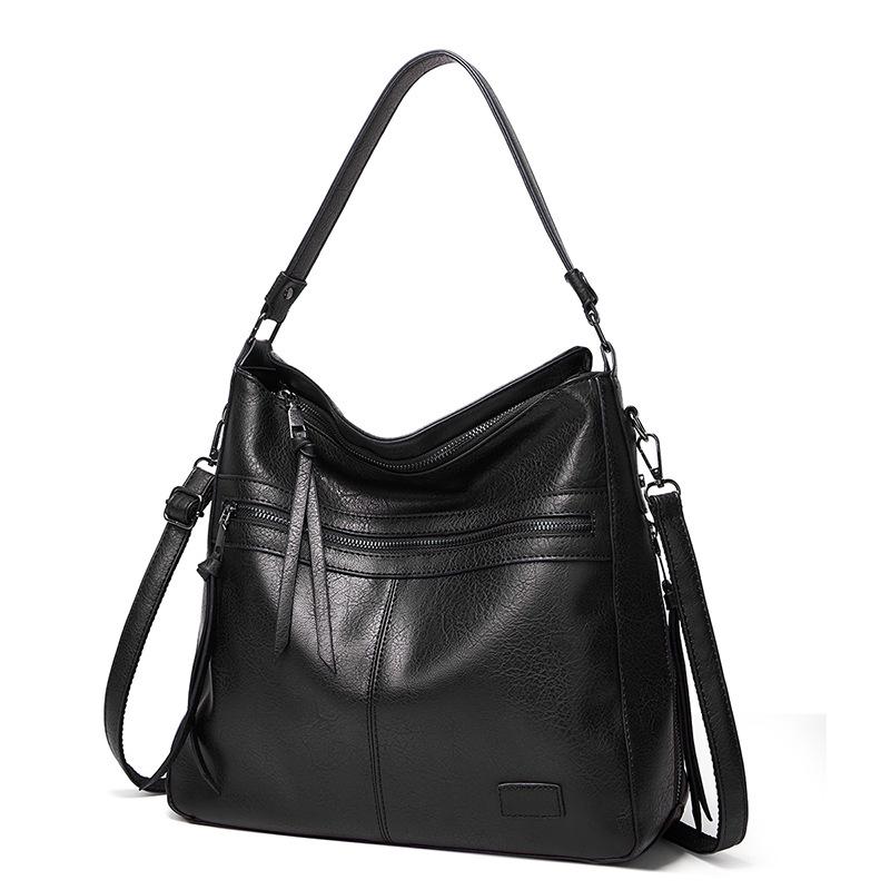

Women s Fashion Handbag 2026: Soft Leather PU Tote, Single Shoulder & Crossbody Bag чёрный
