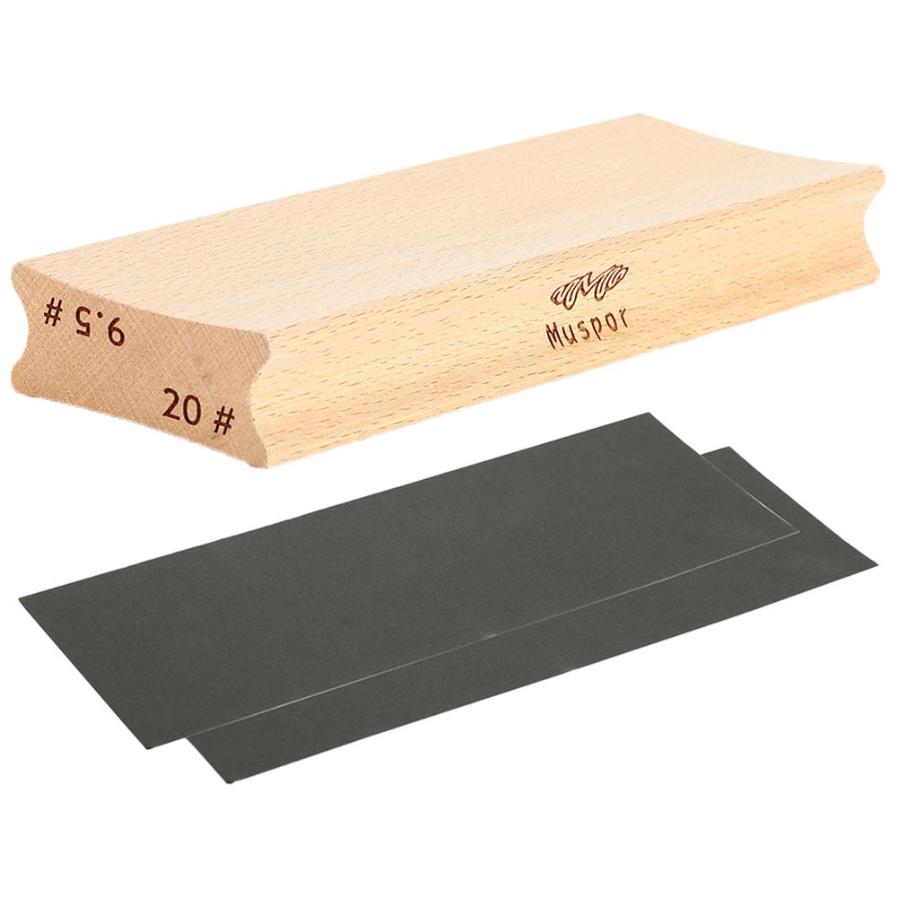 

Guitar Sanding Block Wooden Fret Wire Leveling Fingerboard Luthier Tool Dual Purpose Radius Fret Leveling Sanding Block