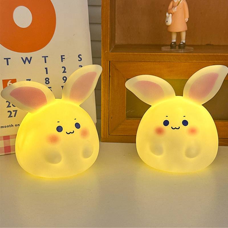 Cartoon Rabbit Night Lamp Dormitory Bedroom Bedside Lamp Decor Ornaments Gift