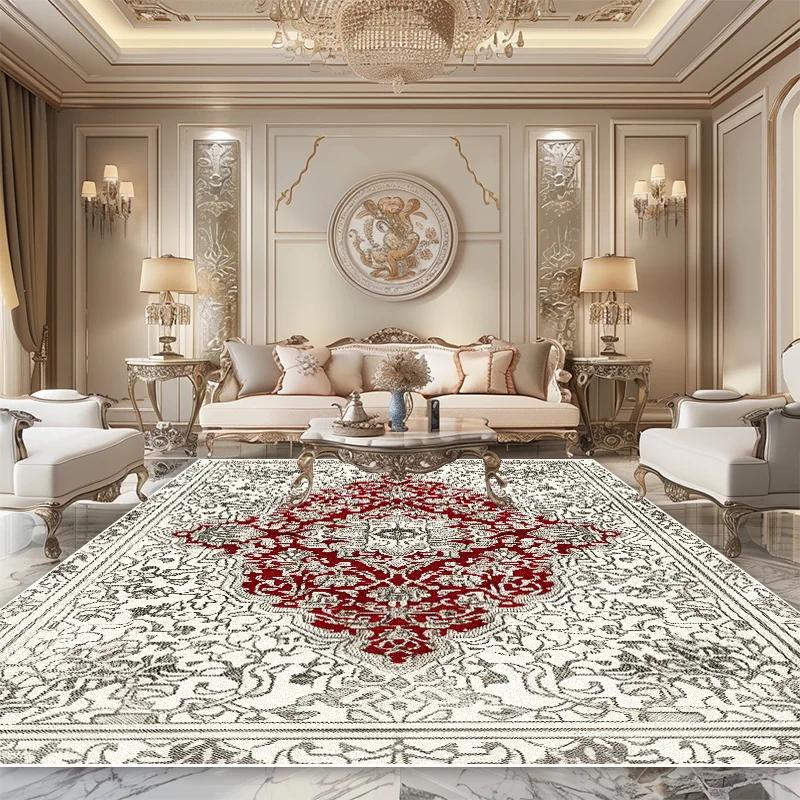 Persian Luxury Carpet Living Room High-grade Bedroom Decoration Beautiful Large Area Rug Lounge Non-slip Soft Bedside Floor Mats
