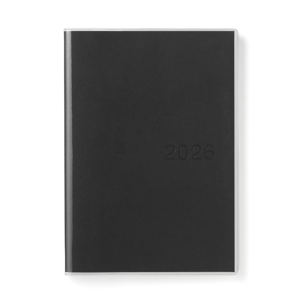 MUJI 2026 A5 Vertical Starting December 84854552 Planner, 2025, Black, Monthly/Weekly,