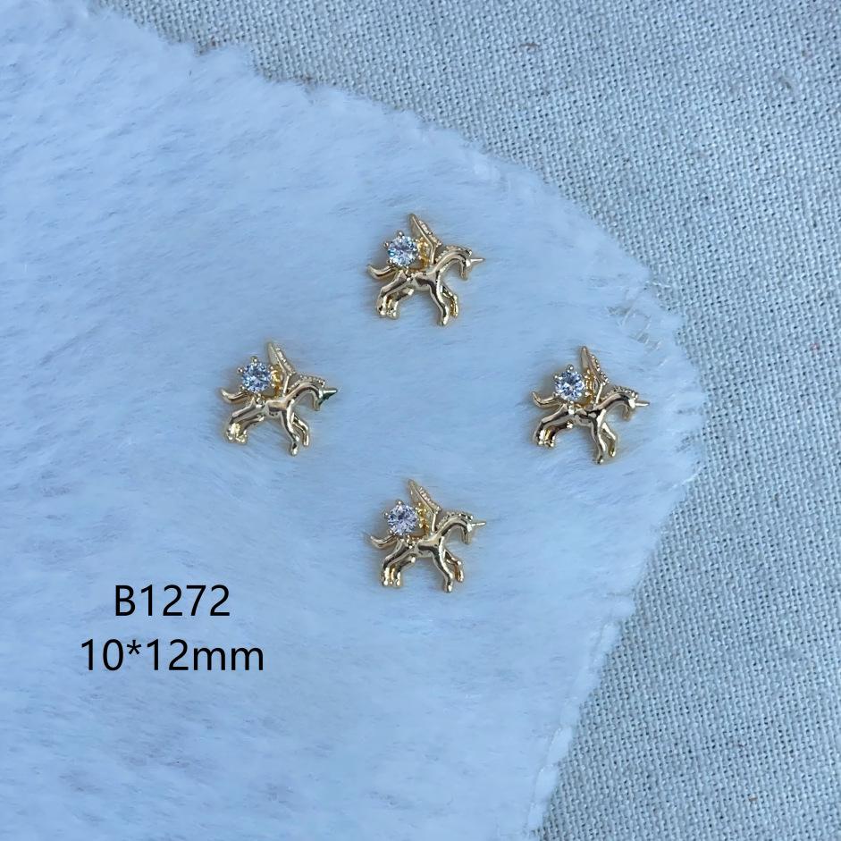 

LZ Luxury 3D Rhinestone Nail Art Accessories - High Color Retention, Full Rhinestone Metal Zircon Decorations
