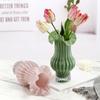 Medieval Art Retro Luxury Decoration Living Room Transparent Flower Water Nourishing Milk and Oil Wind Vase