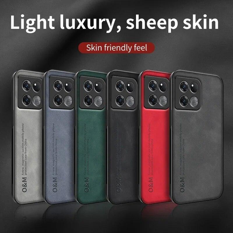 Phone Cover for OnePlus 12 10 Pro 10R 11 11R 5G Coque Luxury Magnetic Leather Case for OnePlus Ace Racing Ace 2 2V Silicone Case