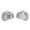 Serratura per Porta in Vetro Adatta per Vetro da 10 mm 12 mm Acciaio Inossidabile Doppi Catini Battente Spinta Scorrimento Controllo Accessi Ufficio Vetro