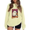 Women's Pullover Dropped Shoulder Halloween Print Sports Sweatshirt Top