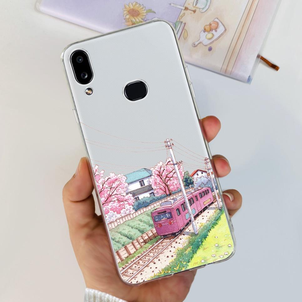 For Samsung Galaxy A10s SM-A107F Case Cute Dinosaur Astronaut Clear Silicon Soft Cover For Samsung A10s A 10 S A10 Phone Case