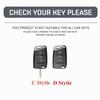 Leather Car Folding Key Case Cover for VW Volkswagen Golf 7 MK7 Tiguan MK2 For SEAT Ateca Leon FR 2 Ibiza For Skoda Octavia A7