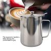 Caneca de Café de Aço Inoxidável Jarro para Espumar Leite com Tampa para Arte de Café Latte(1000 ml)