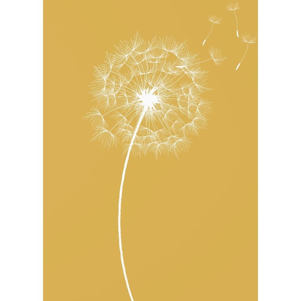Feather Tree Neutral Dandelion Poster Minimalist Botanical Canvas Painting Print Wall Art Picture for Living Room Home Decor