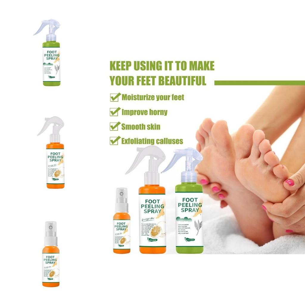 Eelhoe Exfoliating Care Spray With Green Tea And Citrus Scent For Soft Feet And Elbows