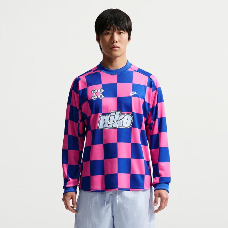 Nike Men s Color Block Checkered Knit Shirt S