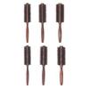 Boar Bristle Round Hair Brush Ergonomic Wooden Handle Men Women Hair Straightening Curling Volumizing Detangling Styling Comb