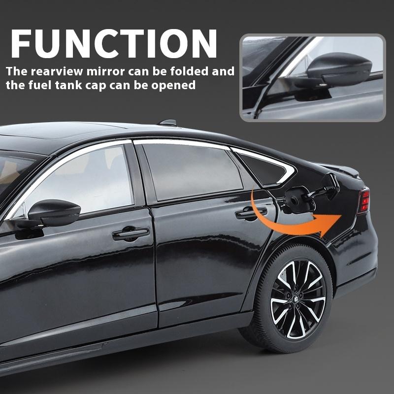 1:18 HONDA Accord Alloy Miniature Model Diecast Toy Car High Simulation Collectible Children Toy Car Sound And Light Holiday Toy