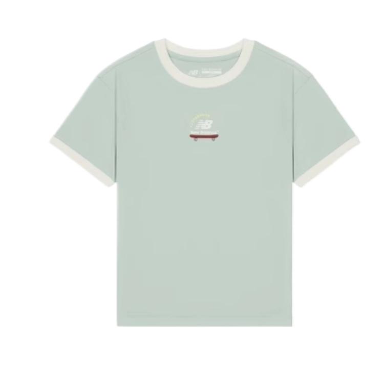 New Balance T Shirt Green Children Aged 3 7 Years Old 7EF2S033-MNT 110