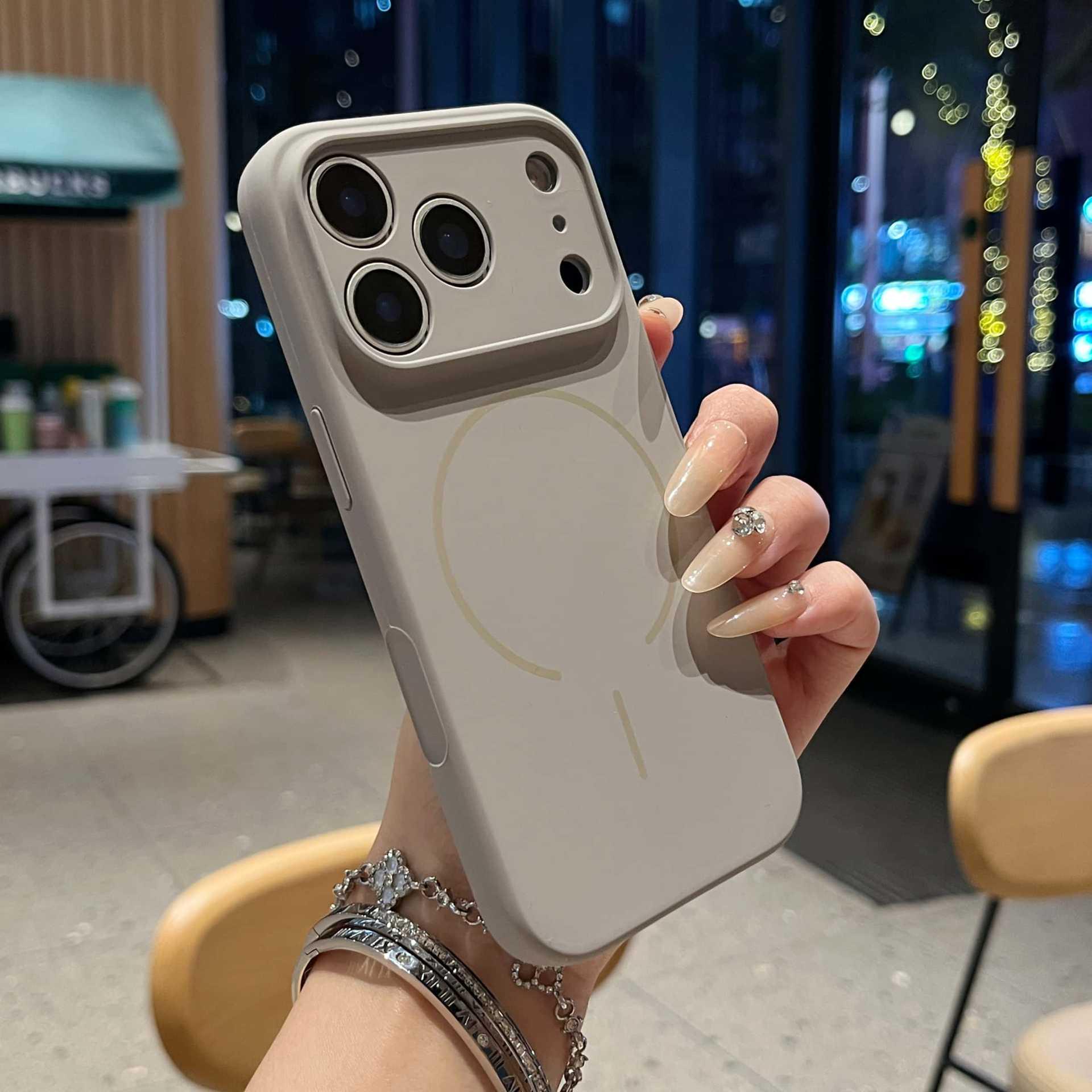 

Ultra-Thin Frosted Magnetic Case for iPhone 17 Pro Max with Precision Cutouts 15 Pro Max