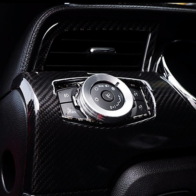 Buton de reglare a farurilor de mașină pentru cadru de decorare pentru Ford Mustang 2015 2016 2017 2018 2019 2020 Accesorii de stil auto