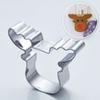 DIY Kitchen Tool Stainless Steel Christmas Reindeer Biscuit Mold Cookie Cutter Deer Head Mould