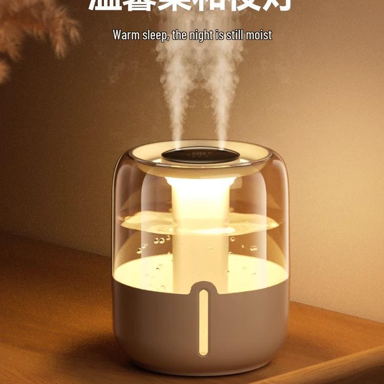 6.8L High Mist Humidifier: Silent Desktop Aromatherapy for Home, Office, Bedroom - USB Portable for Pregnant Users