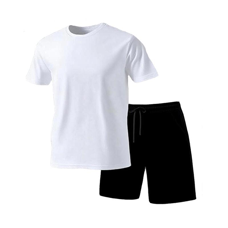 Men’s Summer 5-Point Shorts & Quick-Dry Breathable Sports Top Set