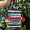 Ethnic Style Embroidery Cross Stitch Crossbody Small Bag Zero Wallet Mobile Phone Key Bag Lightweight for Women