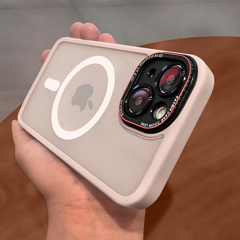 Luxury Matte For Magsafe Wireless Charge Magnetic Case for iPhone 14 Plus 13 12 Pro Max Clear Shockproof Soft Bumper Armor Cover